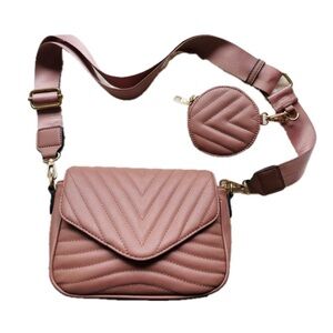 Pink Mauve Crossbody Bag Purse